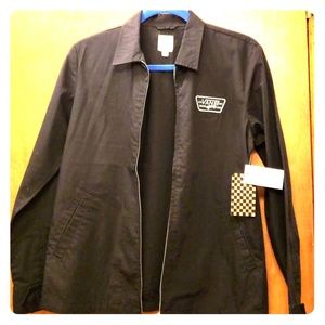 Van's black skate jacket womens size small